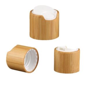 Bamboo Disc Cap for Cosmetic Packaging