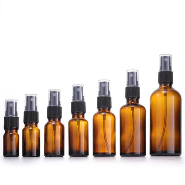 2oz Amber Glass Bottles Spray for Cosmetic Packaging