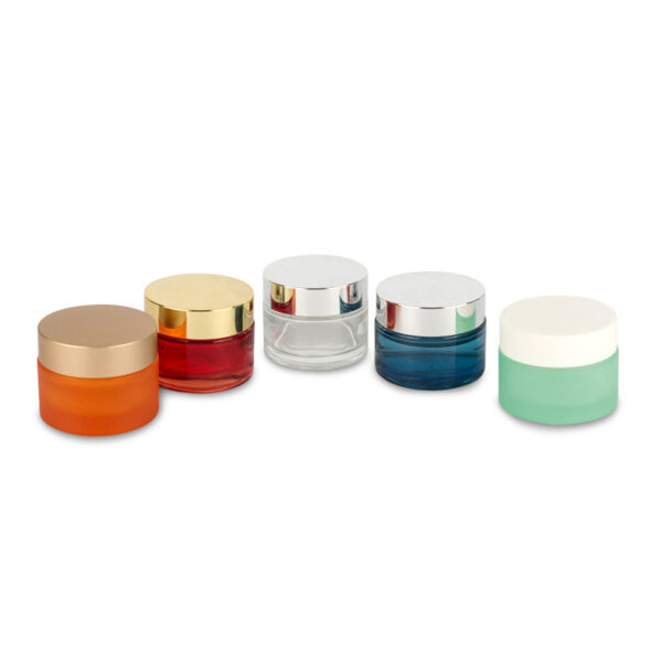 glass jars for cosmetics