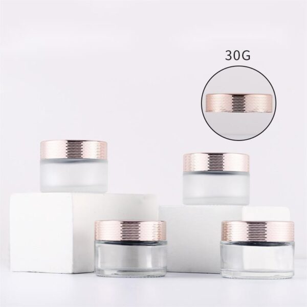 glass cosmetic jars