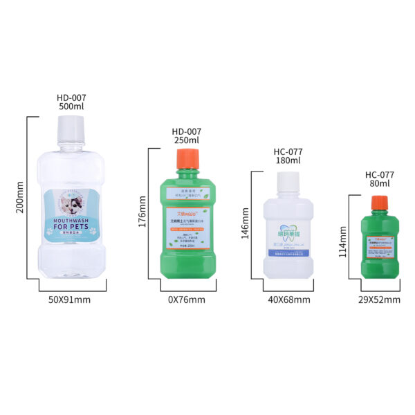 Mouthwash bottles