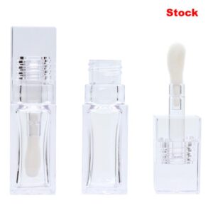 Square Lip Gloss Container Big Brush Cosmetic Packaging Supplier
