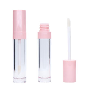 Pink Lip Gloss Bottle Manufacture for Cosmetic Packaging