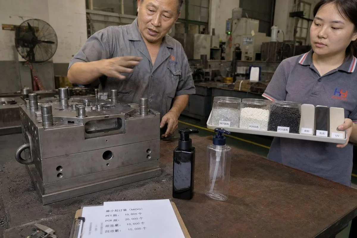 OEM and ODM customization options to discuss with a cosmetic packaging supplier (ID#3)