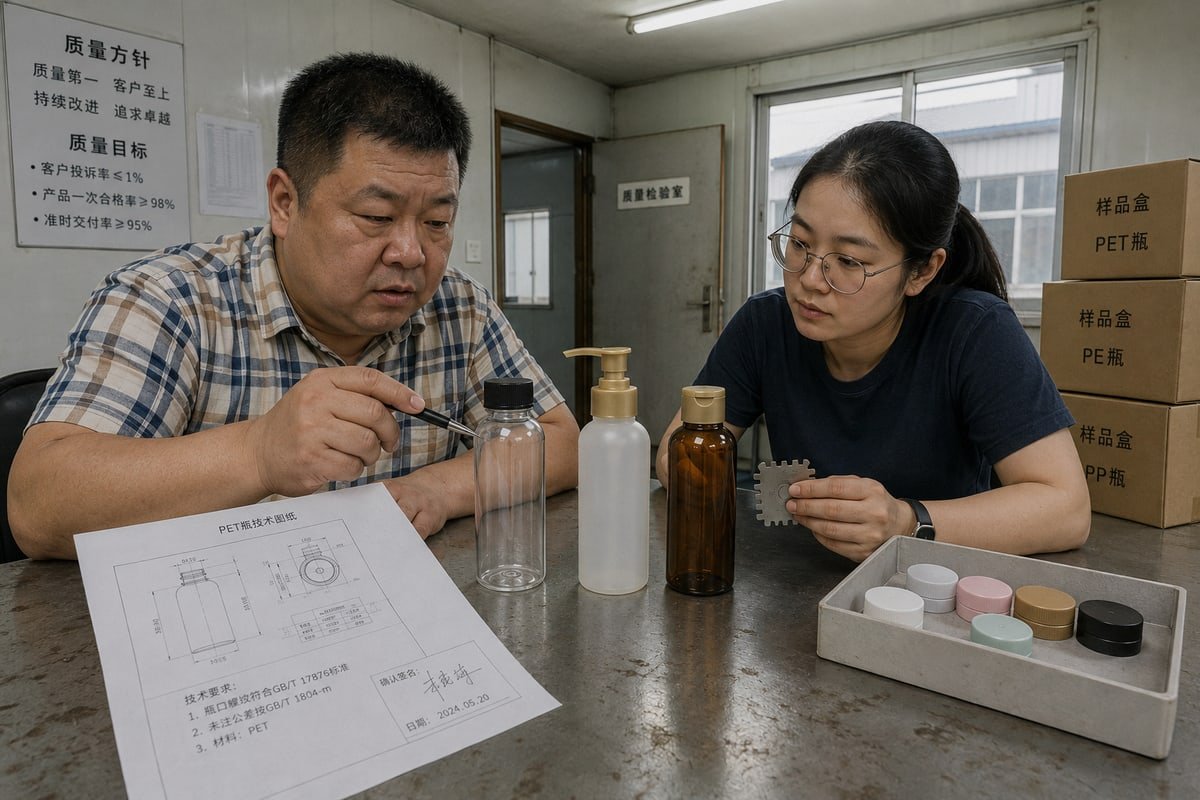 Combining bottle and cap orders with one supplier speeds shipping and cuts delays (ID#5)