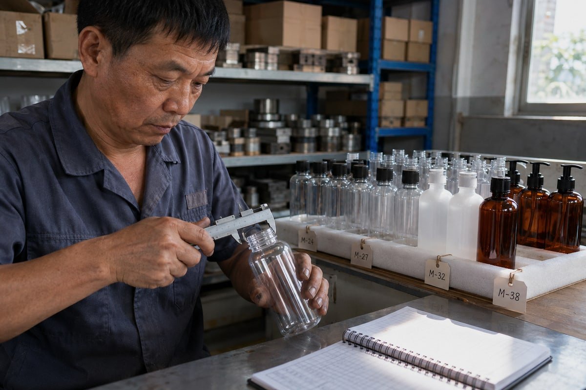 Inspect sealing land, liner seating, and tamper-evident bridge for leakage risks during sample checks (ID#4)