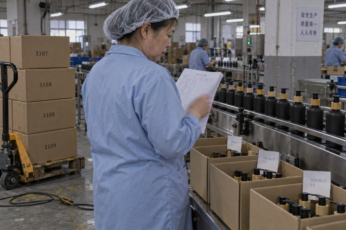 Batch traceability documents including resin ID, lot number, and inspection logs to prevent quality issues (ID#3)