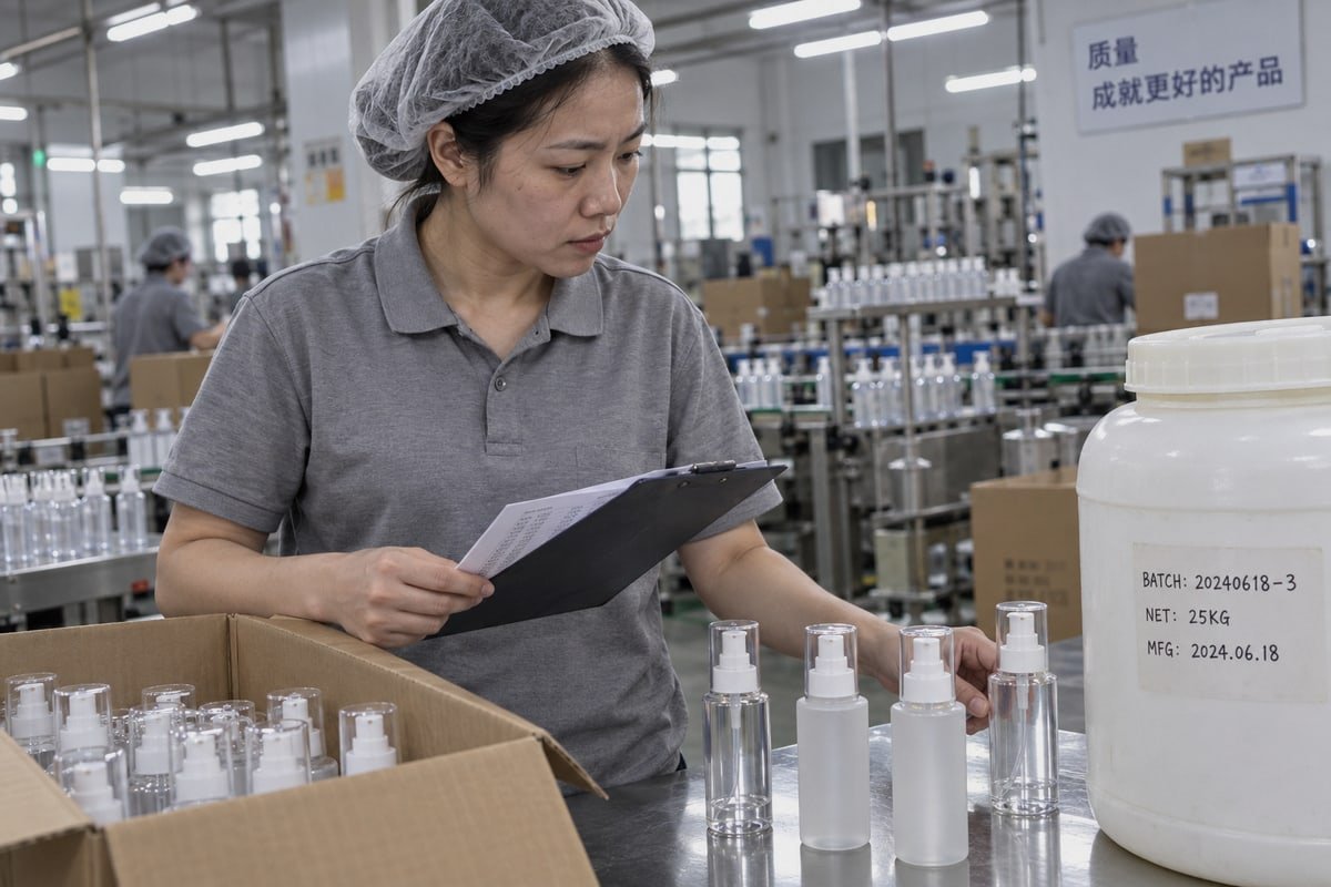 Guide to verifying PET bottle material grade matches supplier delivery accurately (ID#1)