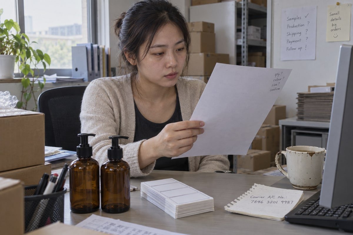 PET Bottle Sample Requests Steps to request PET bottle samples from suppliers before placing a bulk order (ID#2)