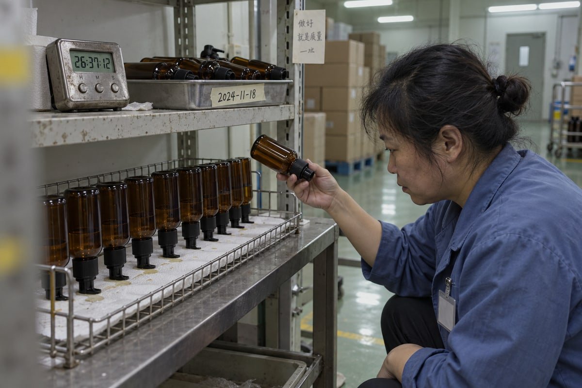 Leak Prevention Tests Leak testing procedures for PET bottles including inverted and side-storage testing (ID#2)